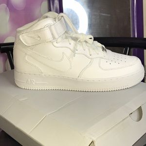 Never been worn All White High Top Forces